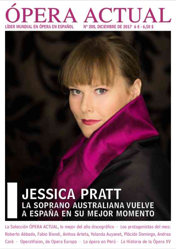 Jessica Pratt su Ópera Actual<br/>Jessica Pratt: Il soprano australiano torna in Spagna al meglio